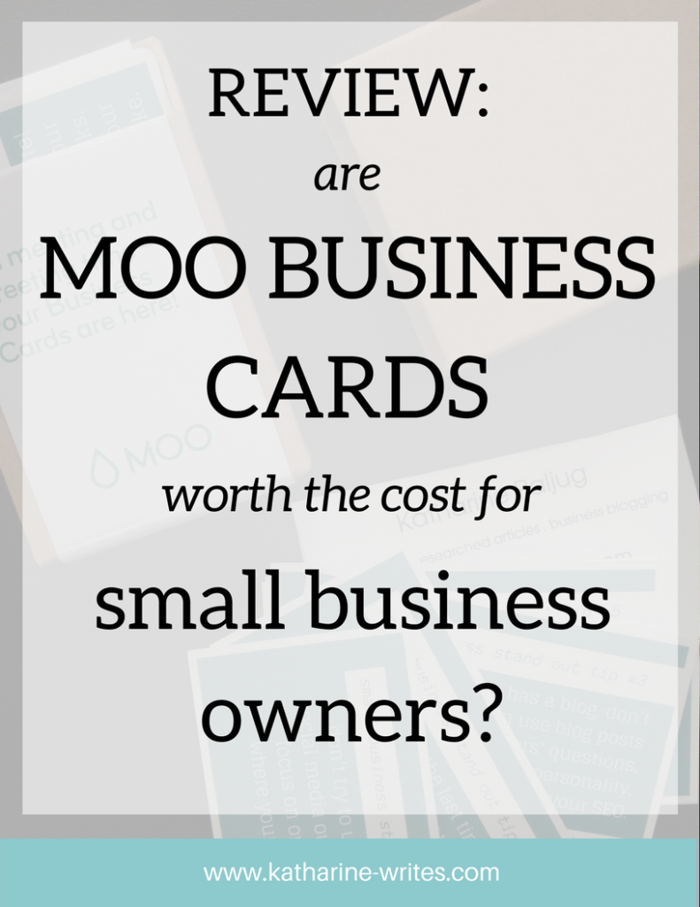 Are Moo business cards worth paying a little extra for? I'll tell you why I think the answer is yes -- plus give you a little discount off your first order! Click through to read, or pin now and save for later!